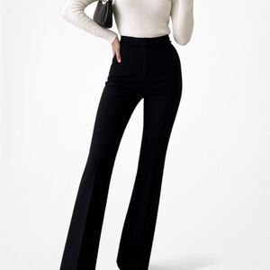 Vintage Y2K Black Bootcut Flare Tailored Trouser Dress Pants Size M